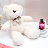 Ivory Bow Teddy & Gals Perfume Rakhi Combo