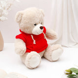 Red Hoodie Teddy & UXR Perfume Rakhi Combo