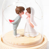 Archies Straw Hat Bride & Groom Couple Showpiece