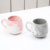 Mr. and Mrs. Pink & Grey Cup Set