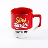 Quoted Ceramic Glossy Mug - Red