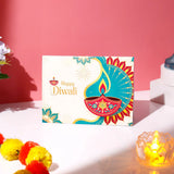 Pack of 50 Diwali Diya Greeting Card