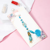Evil Eye & Turquoise Cameo Tassel Rakhi