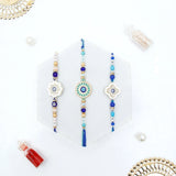 Set of 3 Evil Eye Trinity Rakhi For Brother