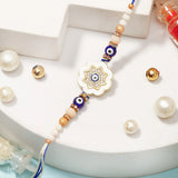Pack Of 2 Evil Eye Floral Rakhi