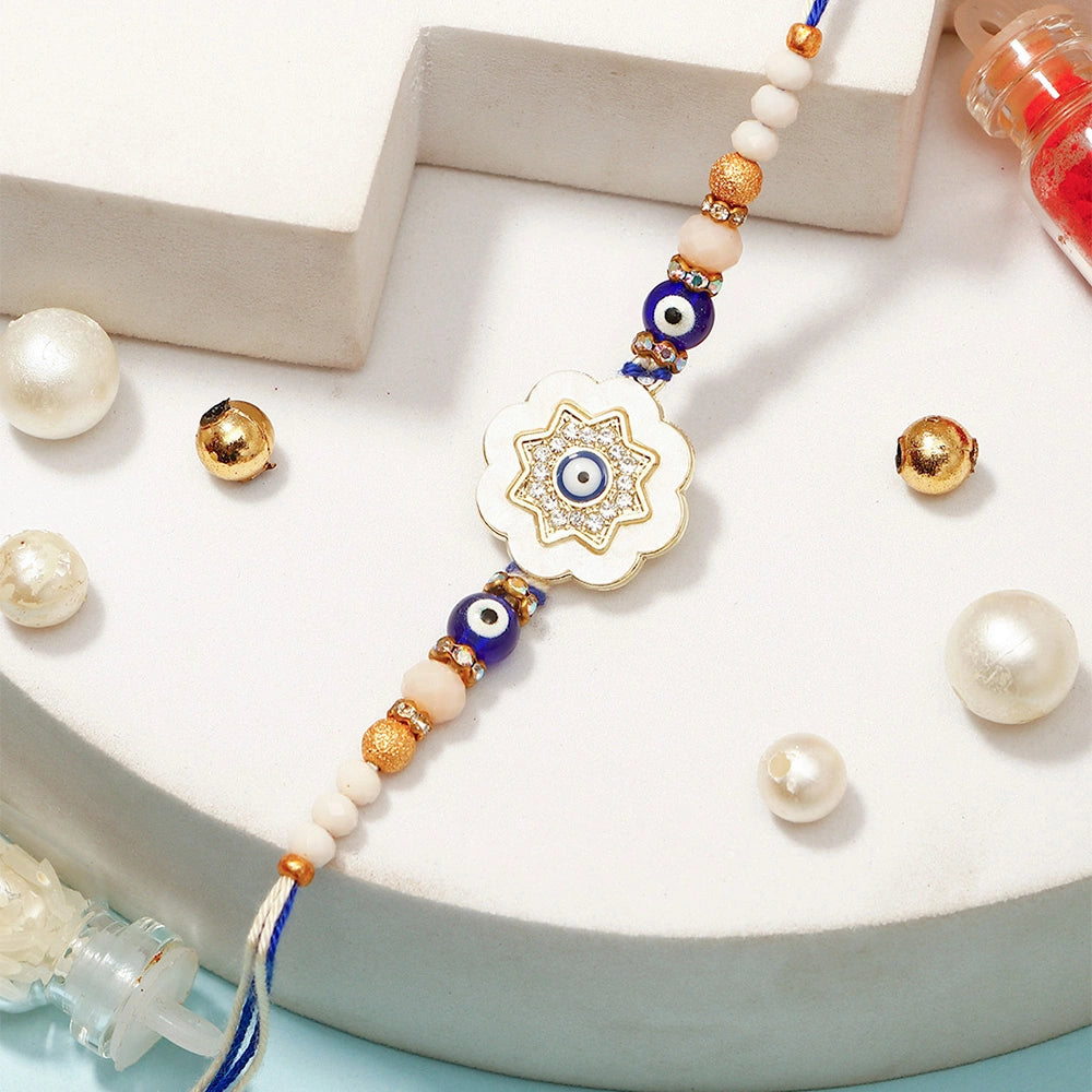 Evil Eye Floral Rakhi