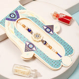 Evil Eye Floral Rakhi
