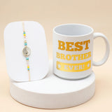 Rakhi Gift Set for Brother with Mug - Yin Yang Charm Rakhi, Raksha Bandhan Gift