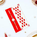 Yin Yang Rakhi & Pastel Tri-Tassel Lumba Rakhi Set For Bhaiya Bhabhi