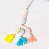 Yin Yang Rakhi & Pastel Tri-Tassel Lumba Rakhi Set For Bhaiya Bhabhi