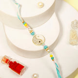 Pack Of 2 Yin Yang Rhinestone Rakhi