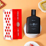 Brother Rakhi Gift Set with Perfume - Brother Charm Rakhi & Archies Ghost Perfume