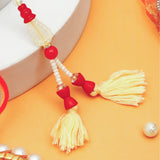 Brother's Pride Charm & Golden Tassel Rakhi Set