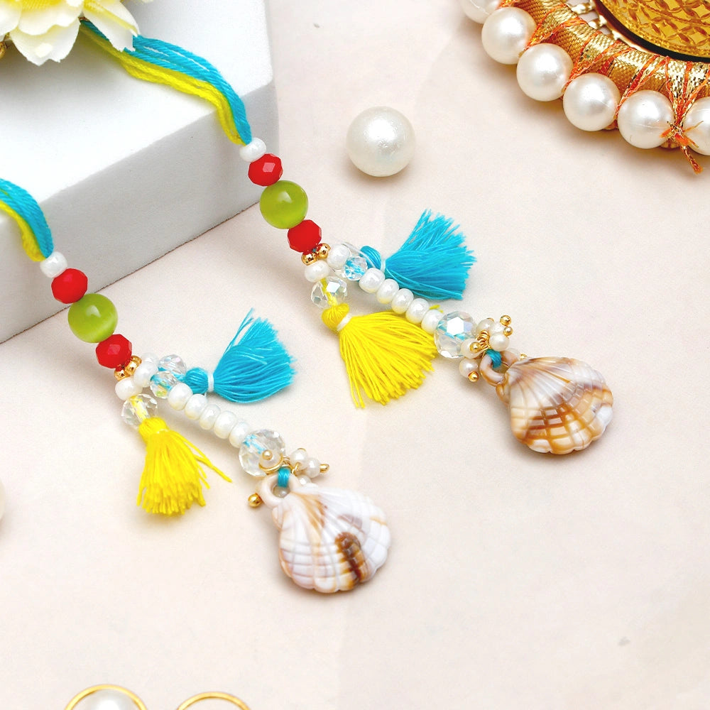 Pack Of 2 Sea Shells Lumba Rakhi