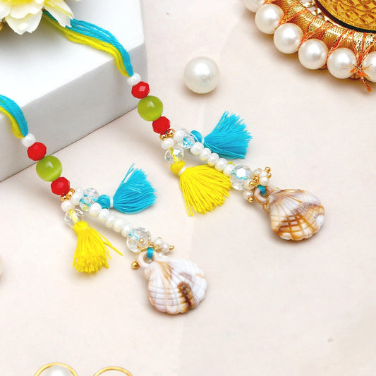 Pack Of 2 Sea Shells Lumba Rakhi