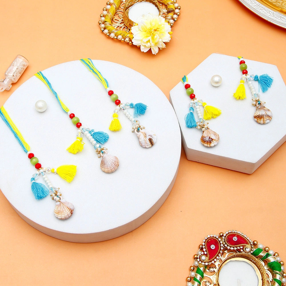 Pack Of 5 Sea Shells Lumba Rakhi