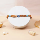 Wooden Evil Eye Beaded Rakhi & UXR Classic Oud Perfume Mug Set