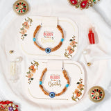 Pack Of 2 Evil Eye Adjustable Bracelet Rakhi
