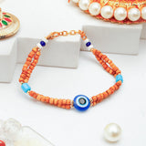 Pack Of 2 Evil Eye Adjustable Bracelet Rakhi