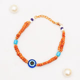 Pack Of 5 Evil Eye Adjustable Bracelet Rakhi