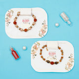 Rustic Rudraksha & Tiger Eye Bead Rakhi Set