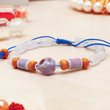 Pack Of 2 Violet Stone Adjustable Rakhi