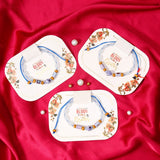 Pack Of 3 Violet Stone Adjustable Rakhi