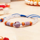 Violet Stone Adjustable Rakhi