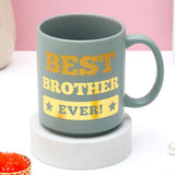 Gemstone Rakhi for Brother with Best Brother Ever Mug - Rakhi Gift Combo