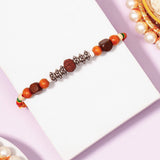 Pack Of 2 Rudraksh Wooden Beads Rakhi