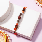 Pack Of 3 Rudraksh Wooden Beads Rakhi