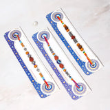 Pack of 3 Rustic Rudraksha Bead Rakhis