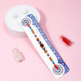 Wooden Rudraksha & Evil Eye Charm Rakhi Set