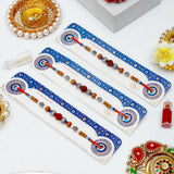 Pack Of 3 Beaded Rudraksh Rakhi
