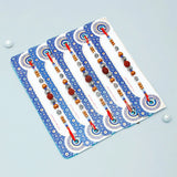 Pack Of 5 Beaded Rudraksh Rakhi
