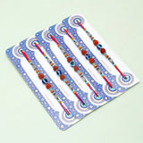 Pack Of 5 Evil Eye Rudraksh Rakhi