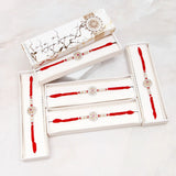 Pack Of 5 Royal Ruby Stone Rakhi
