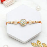 Floral Mandala Charm Rakhi & Archies 01 Musk Perfume Mug Set