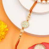 Pack Of 2 Golden Hue Spinning Rakhi
