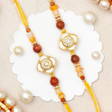 Pack Of 2 Caramel Spinning Rakhi