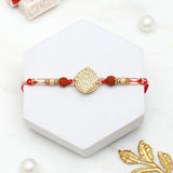 Rudraksha Mandala Charm Rakhi & Archies 01 Musk Perfume Mug Set