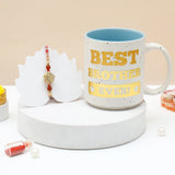 Spinning Rhinestone Rakhi for Brother with Best Brother Ever Mug