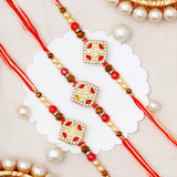 Pack Of 3 Traditional Stone Spinning Rakhi