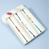 Pack of 3 Gilded Evil Eye Charm Rakhis For Brother