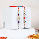Pack Of 2 Kundan Nazar Evil Eye Rakhi