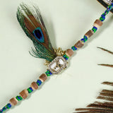 Pack Of 5 Krishna Morpankh Rakhi