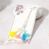 Wooden Evil Eye Bracelet Rakhi & Pastel Tri-Tassel Lumba Rakhi Set