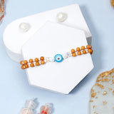 Evil Eye Double Beaded Bracelet Rakhi For Brother