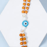 Evil Eye Double Beaded Bracelet Rakhi For Brother