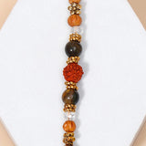 Divine Rudraksh Tiger Eye Bracelet Rakhi For Brother